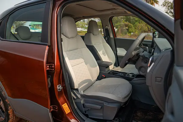 The front seats in the new Punch EV are ventilated.