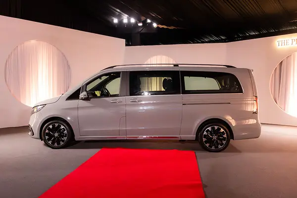 The rear sliding doors on the Mercedes-Benz V-Class are powered.