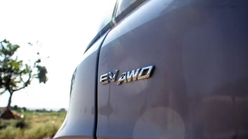 EV AWD badge on the rear quarter panel