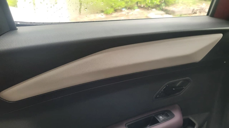 second row left door panel and interior trim