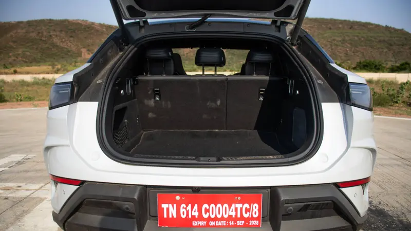 Boot space with rear seats upright