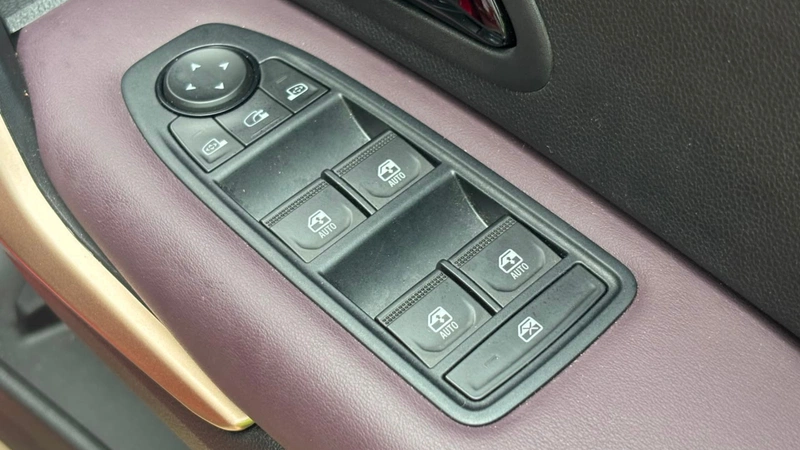 driver's door window and mirror controls