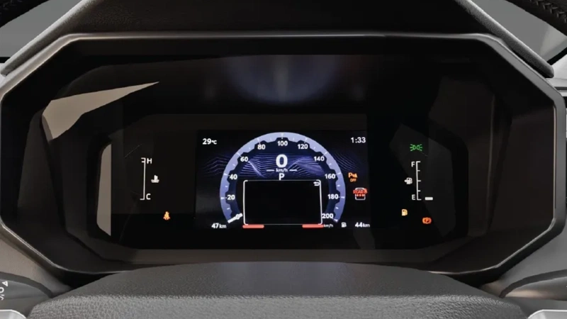 Toyota Hilux digital instrument cluster