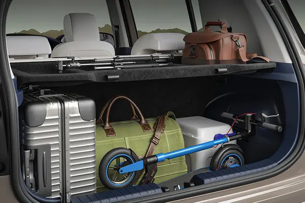 The Exter gets a boot space of 391 litres.