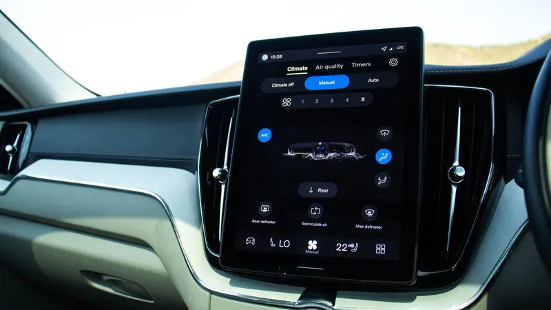 Climate control screen