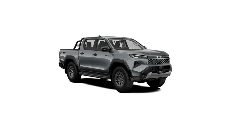 Toyota Hilux front three-quarter view in Ash