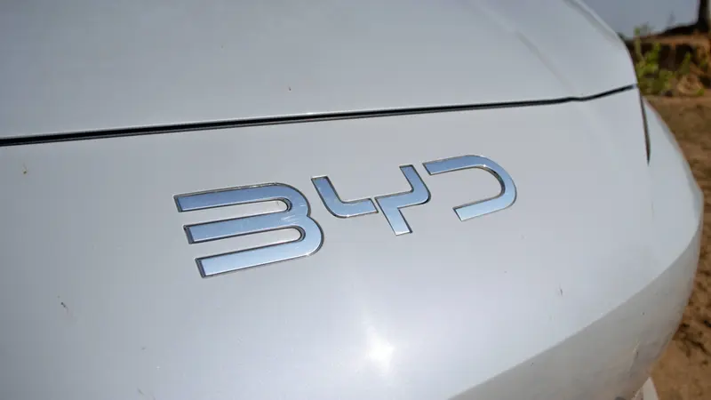 BYD badge on the front bonnet