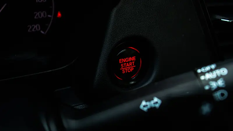 Engine start-stop button
