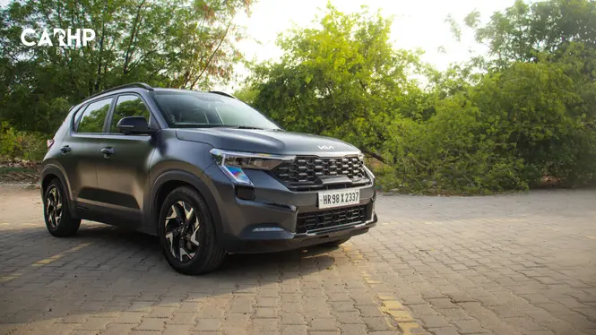 Kia Sonet front three-quarter exterior view