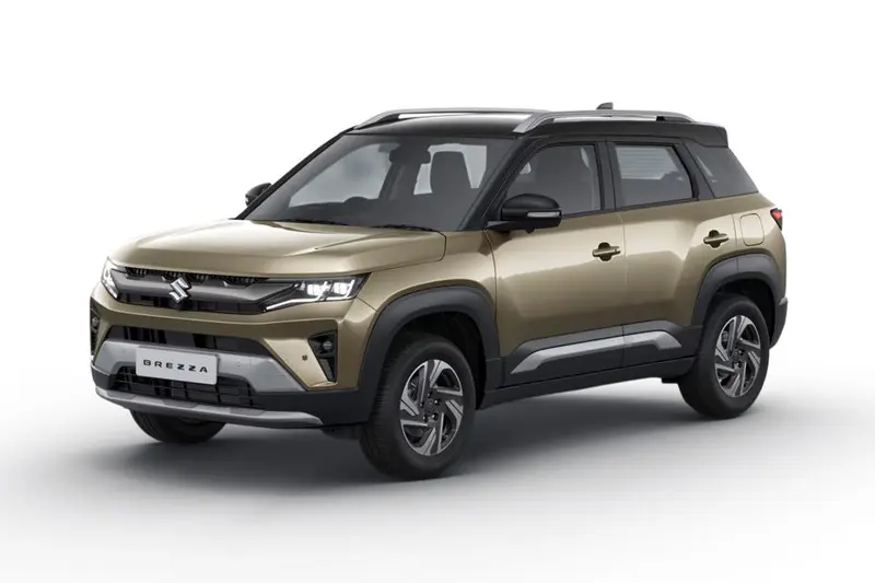 Lustrous Beige With Bluish Black Roof