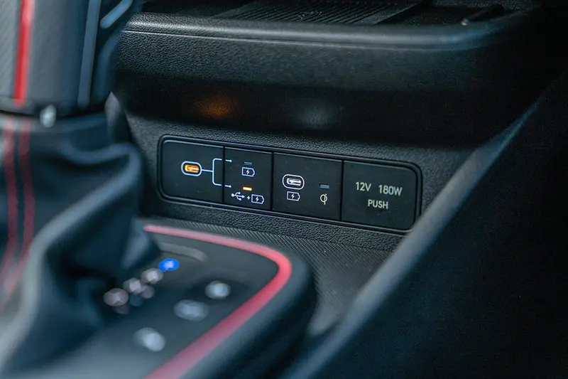 USB Charging Port (Front)