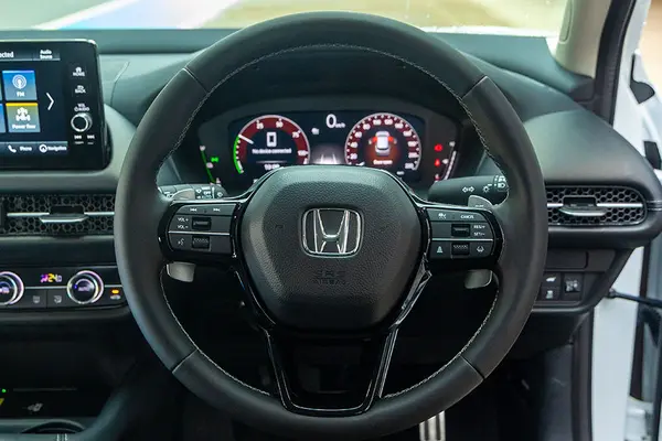 The ZR-V gets a 10.1-inch instrument cluster and steering-mounted controls.
