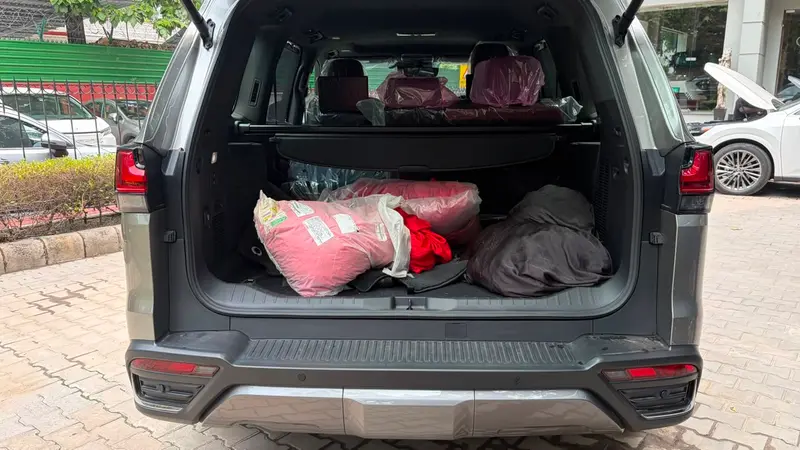 boot with luggage and cargo area