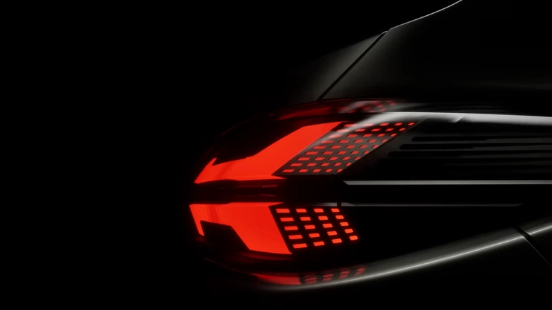taillight in teaser shot