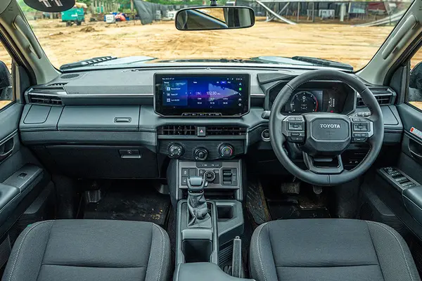 It features a modern dashboard with two 12.3-inch displays.