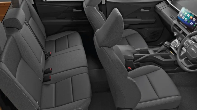 Toyota Hilux front and rear seats