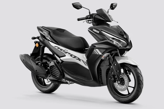 Honda Aerox 155 in Black and Silver Dual Tone