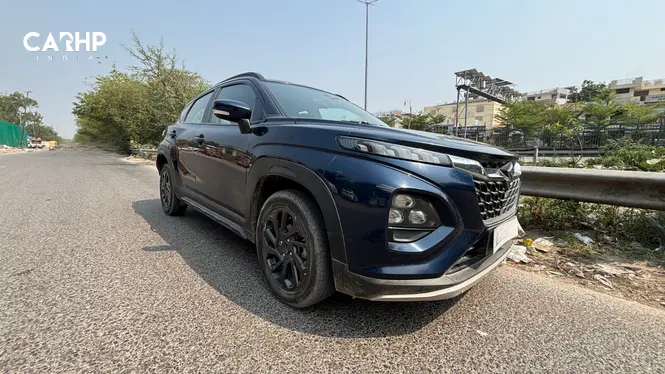 Maruti Suzuki Fronx in dark blue