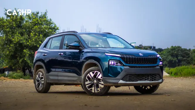 Skoda Kylaq in blue