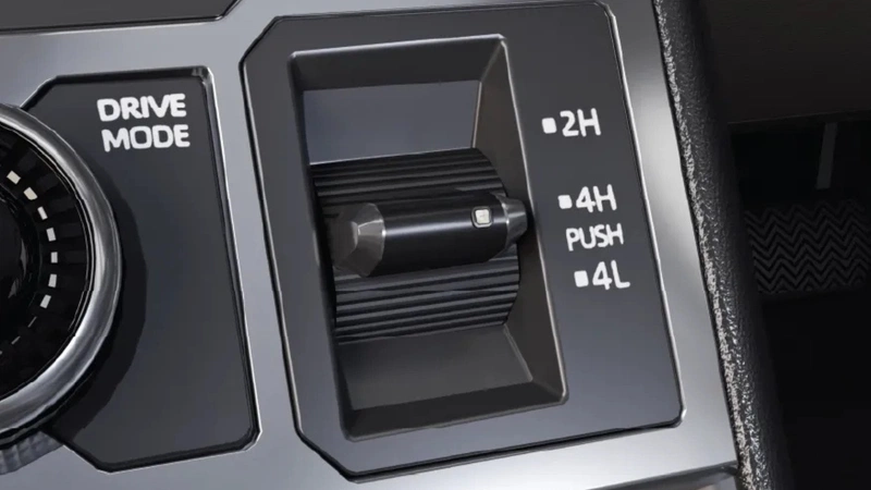 Toyota Hilux four-wheel-drive selector