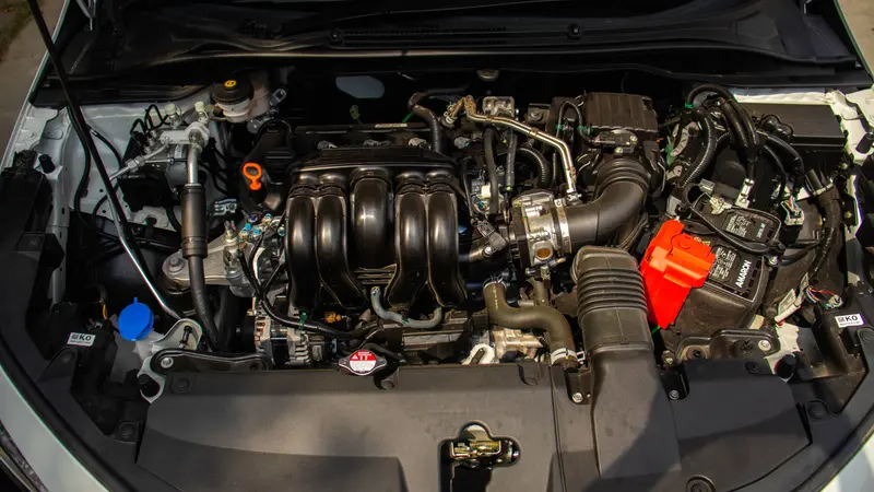 Engine bay view