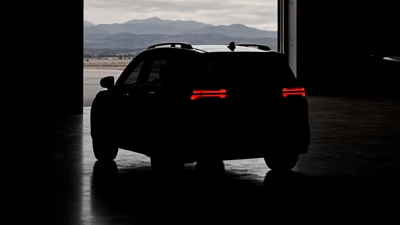 rear profile in teaser shot