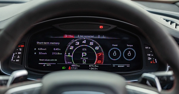 Heavily customizable driver display.