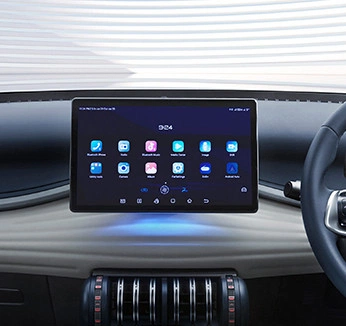 Rotating touchscreen (portrait/landscape).