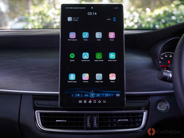 Rotatable 12.8-inch screen.