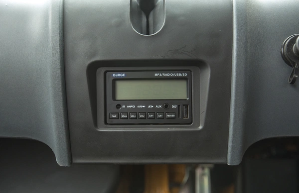 USB + FM + 2 speakers.