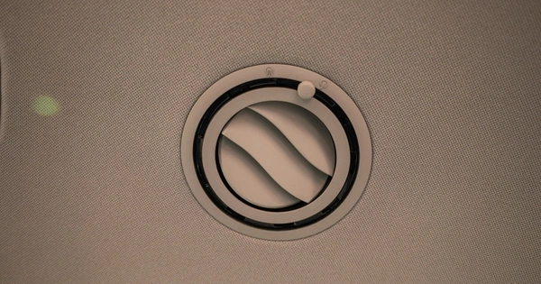 Roof-mounted AC vents.