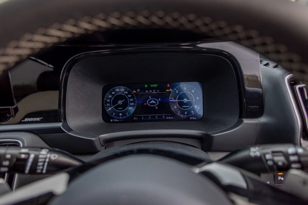 Digital driver’s display.