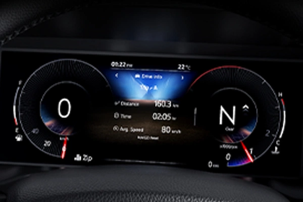 Digital instrument cluster.