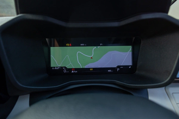 10.25-inch digital driver display with nav feed.