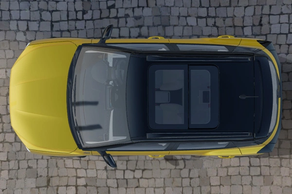 Largest-in-segment panoramic sunroof.