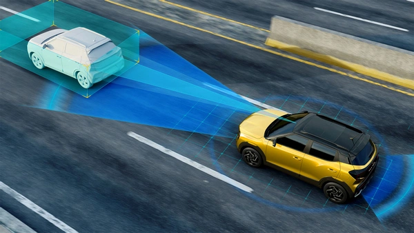 Level 2 ADAS with forward collision warning & adaptive cruise.