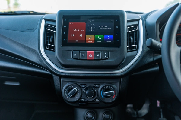 7-inch infotainment is simple yet supports Android Auto and Apple CarPlay navigation.