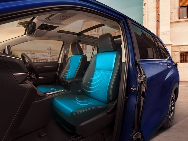 Ventilated seats cool your back effectively on sweltering days.