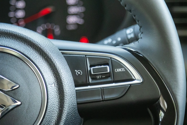 Cruise control significantly reduces fatigue on long highway runs.