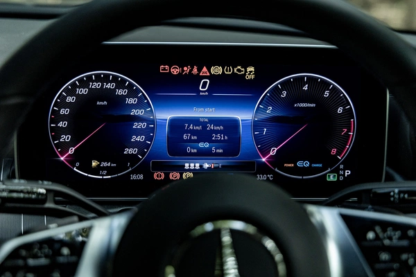 Digital driver display.