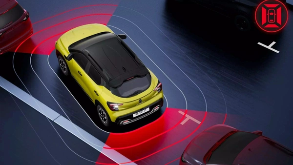 360-degree camera aids parking.