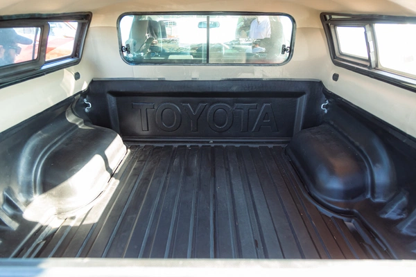 Flatbed loading area.