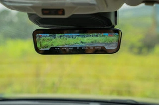 Tata Harrier Ev Digital Irvm That Can Be Turned Off And Also Works As A Front And Rear Dashcam