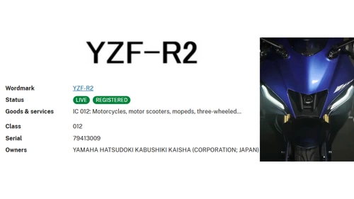 Yamaha Re-Registers YZF-R2 Trademark In US After 5 Years Image