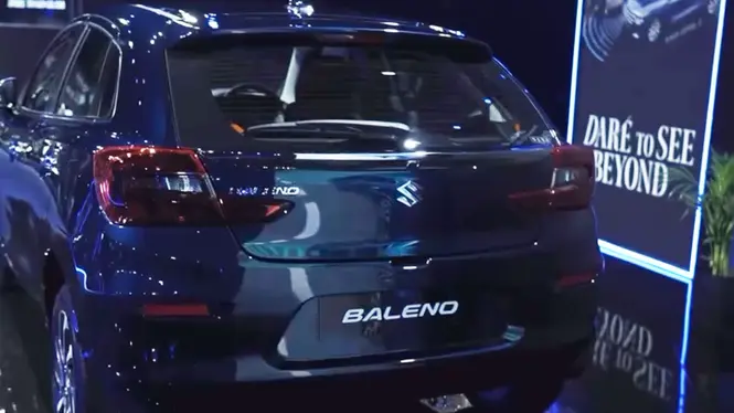 2026 facelifted Baleno rear profile