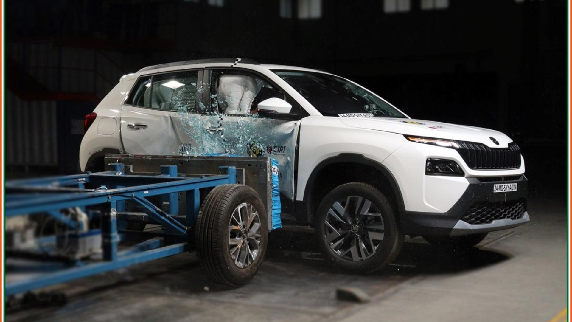 skoda kylaq crash test