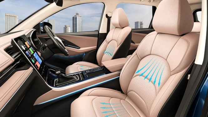 MG Hector facelift ventilated seats