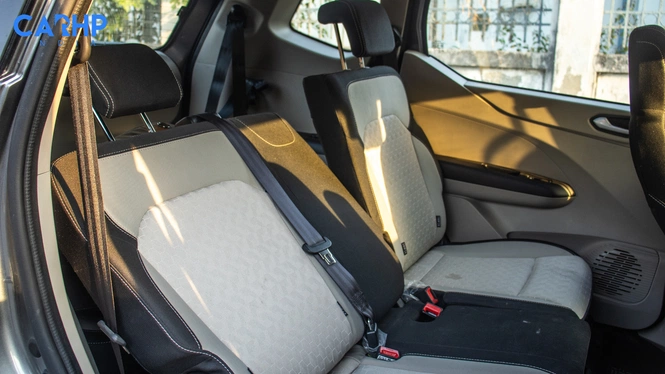 Renault Triber Second-Row Seats Folding, Revealing Third-Row At The Rear