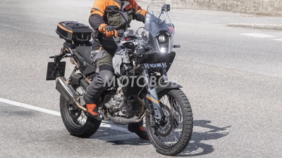 Upcoming KTM 490 Adventure Spied Testing With All-Terrain Tyres and Minimal Body Panels