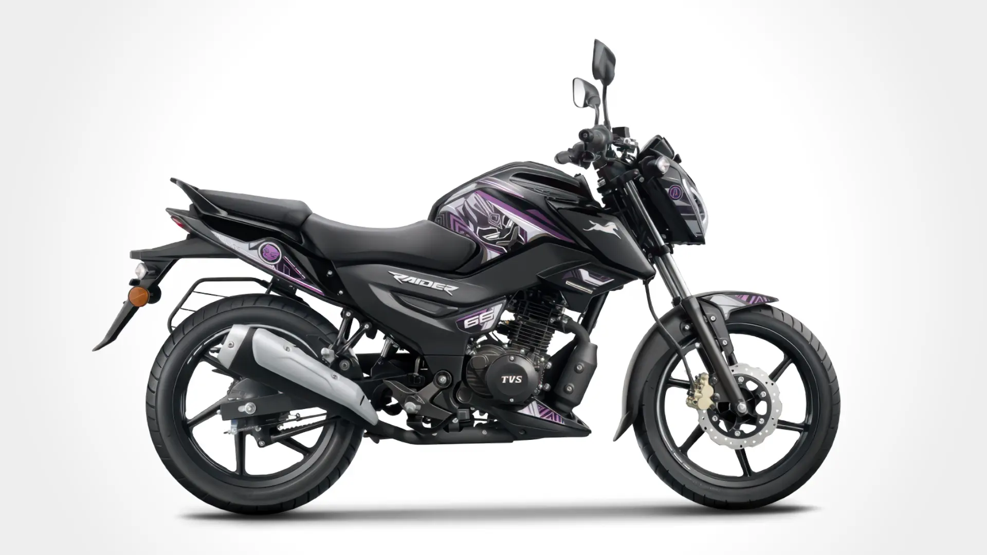 TVS Raider 125 Black Panther Edition Side Profile
